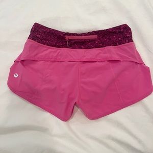 Lululemon Speed Short 2.5” in Pink Paradise